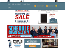 Tablet Screenshot of darrellsappliance.com